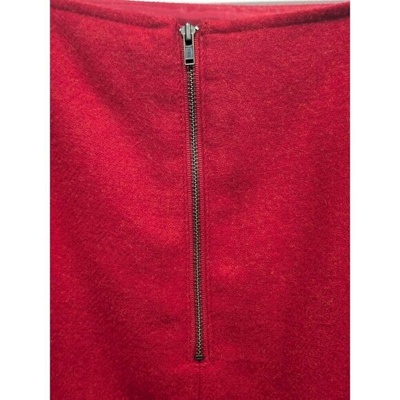 Talbots Red Wool Straight Career Office Work Mini Skirt, 20WP - Picture 4 of 6